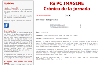FS PC Imagine Casserres - Cr&oacute;nica